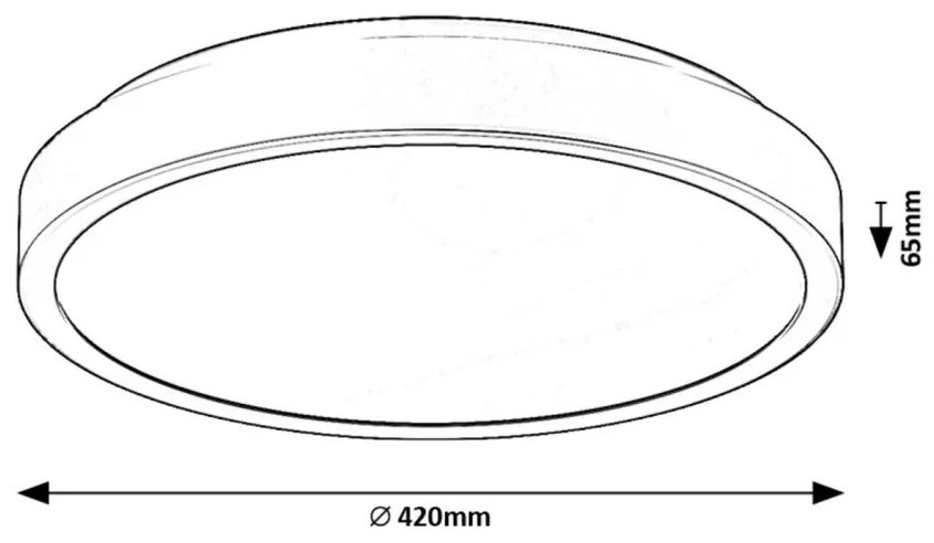 Plafoniera LED baie IP44 Samira negru/alb