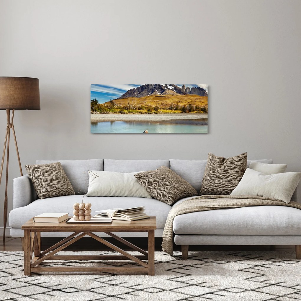 Tablou - Parcul Național Torres del Paine (120x50 cm)