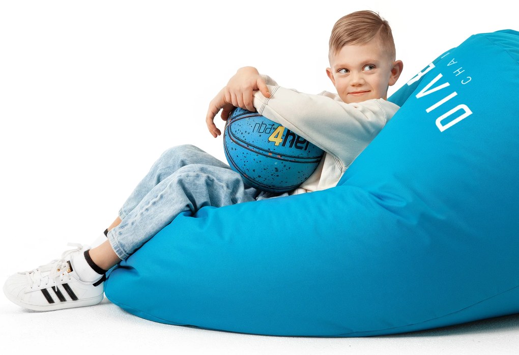 Fotoliul tip puf Diablo Chairs pentru copii: Albastru