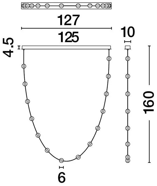 Lustra LED suspendata, deosebita design lux ALCINOE