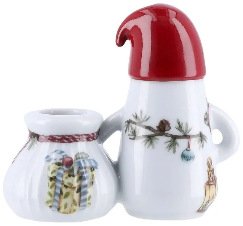 Sfeșnic din ceramică cu model de Crăciun Hammershøi Christmas Father Elf – Kähler Design