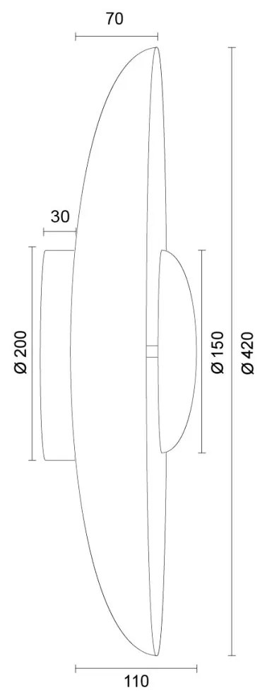 Aplica LED lumina ambientala BOLTON 8864 negru