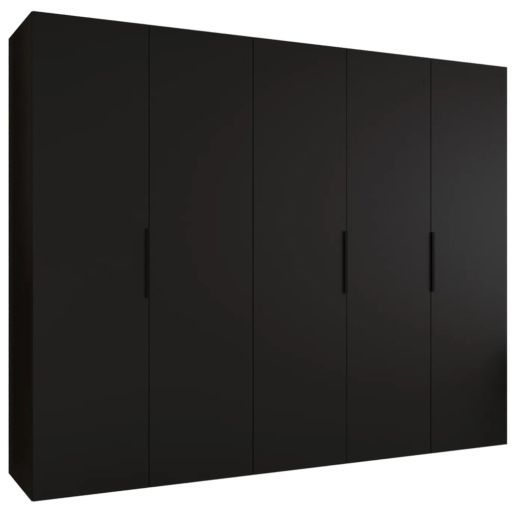 Dulap de haine 250 cm Mirabella 1 (Negru + Negru). 1126374