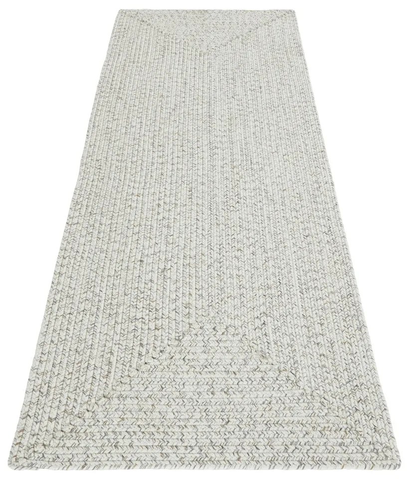 Covor alb/bej de exterior 200x80 cm - NORTHRUGS