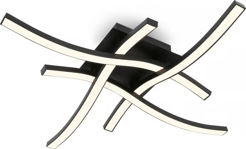 Brilo 3677-045 - Plafonieră LED, 14,4 W, 230 V, neagră