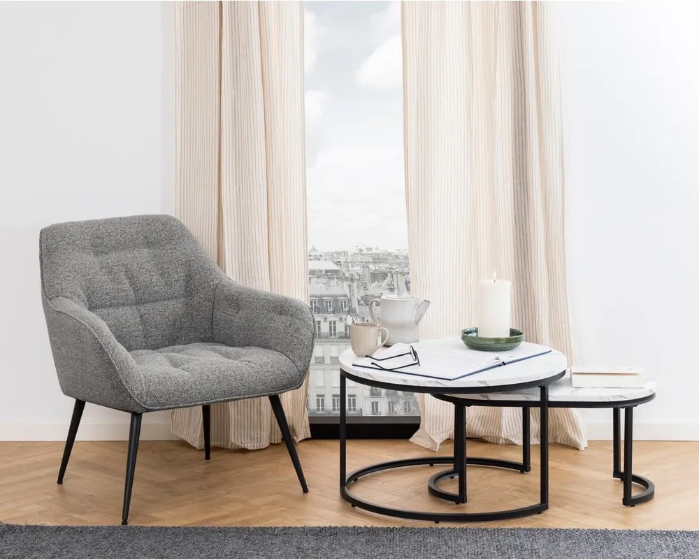 Fotoliu gri Brooke – Actona