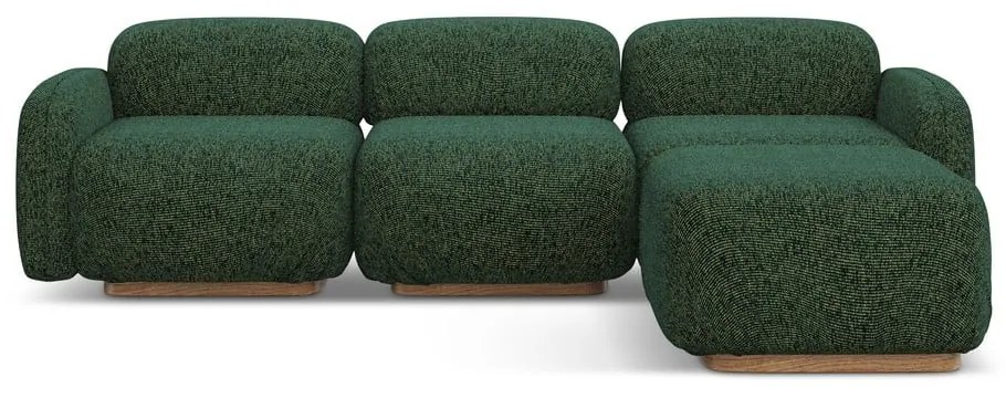 Colțar modular verde închis (cu colț variabil) Ailani – Makamii