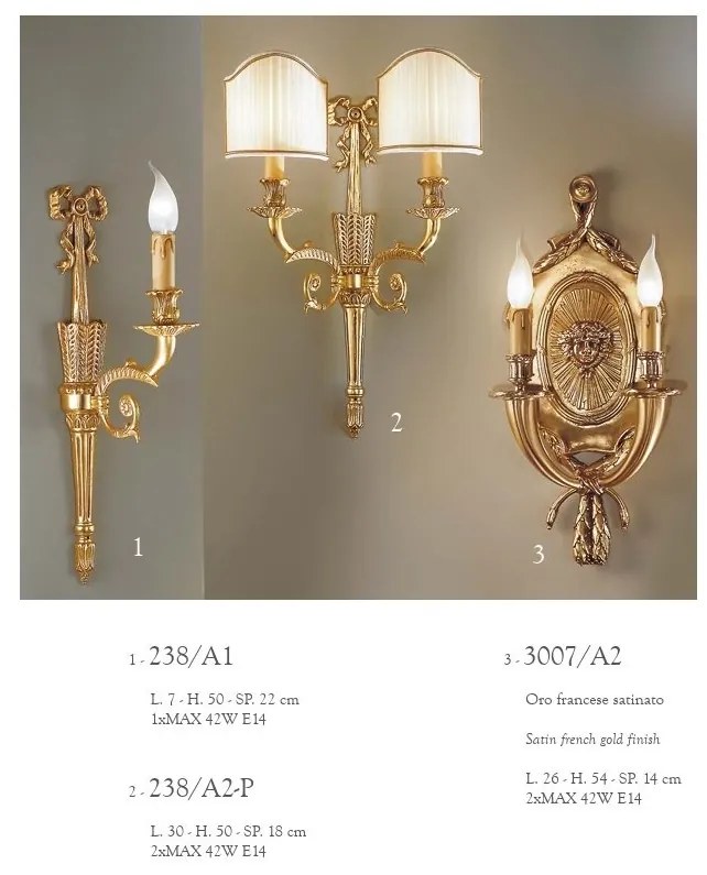 Aplica de perete LUX design clasic realizata manual Valery