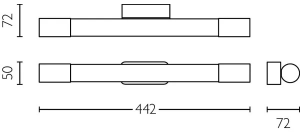 Aplică pentru oglindă de baie Philips ROVER LED/5W/230V IP44 negru