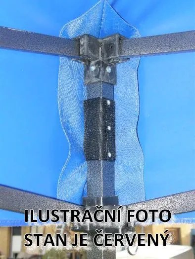 Cort de grădină foarfecă DELUXE, 3 x 3 m, roșu