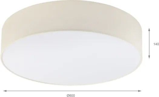 Brilagi - Plafonieră LED SIRIJA 4xE27/60W/230V, diam. 60 cm, crem