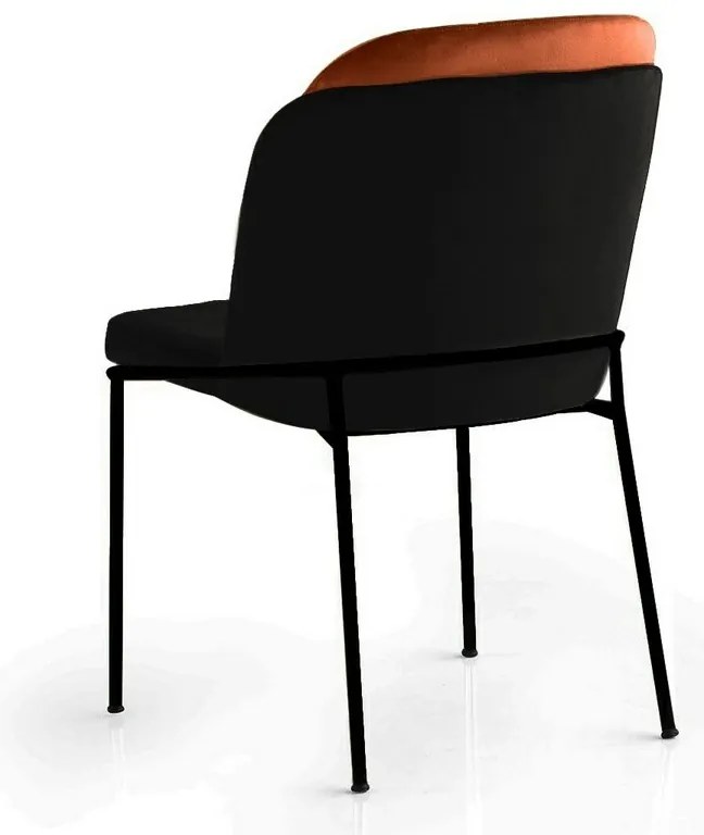 Set de scaune de sufragerie Dore Bronze and Black,4 bucăți