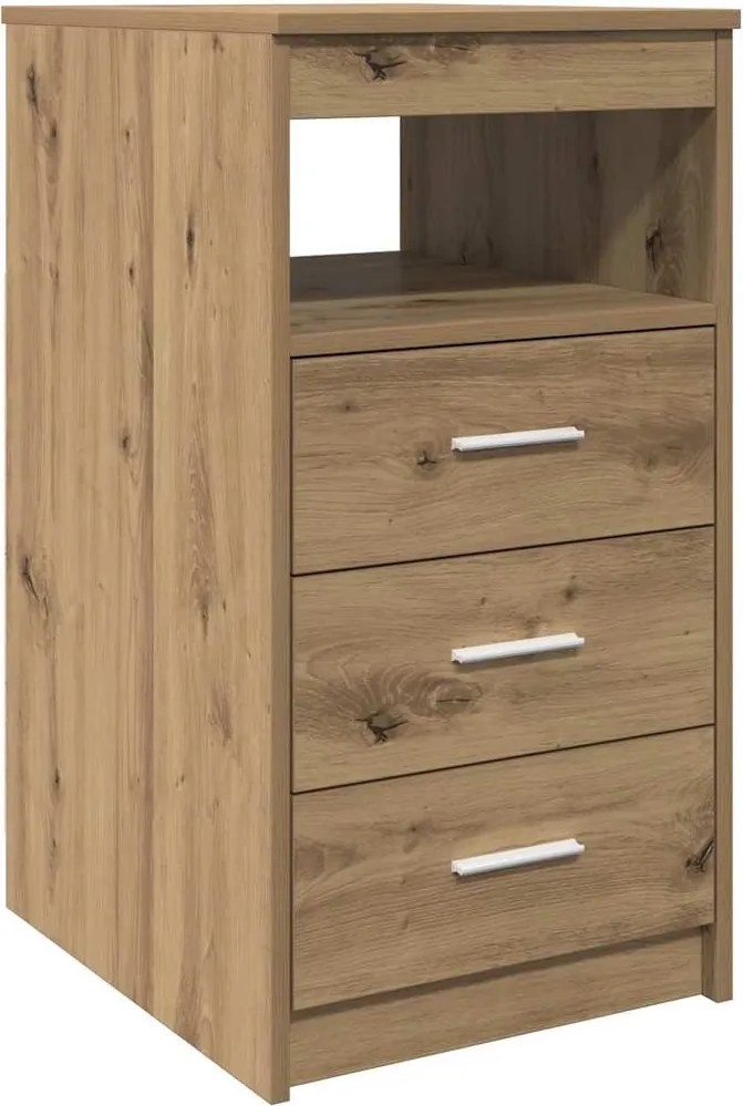 vidaXL Dulap cu sertar, stejar artizanal, 40x50x76 cm, lemn prelucrat