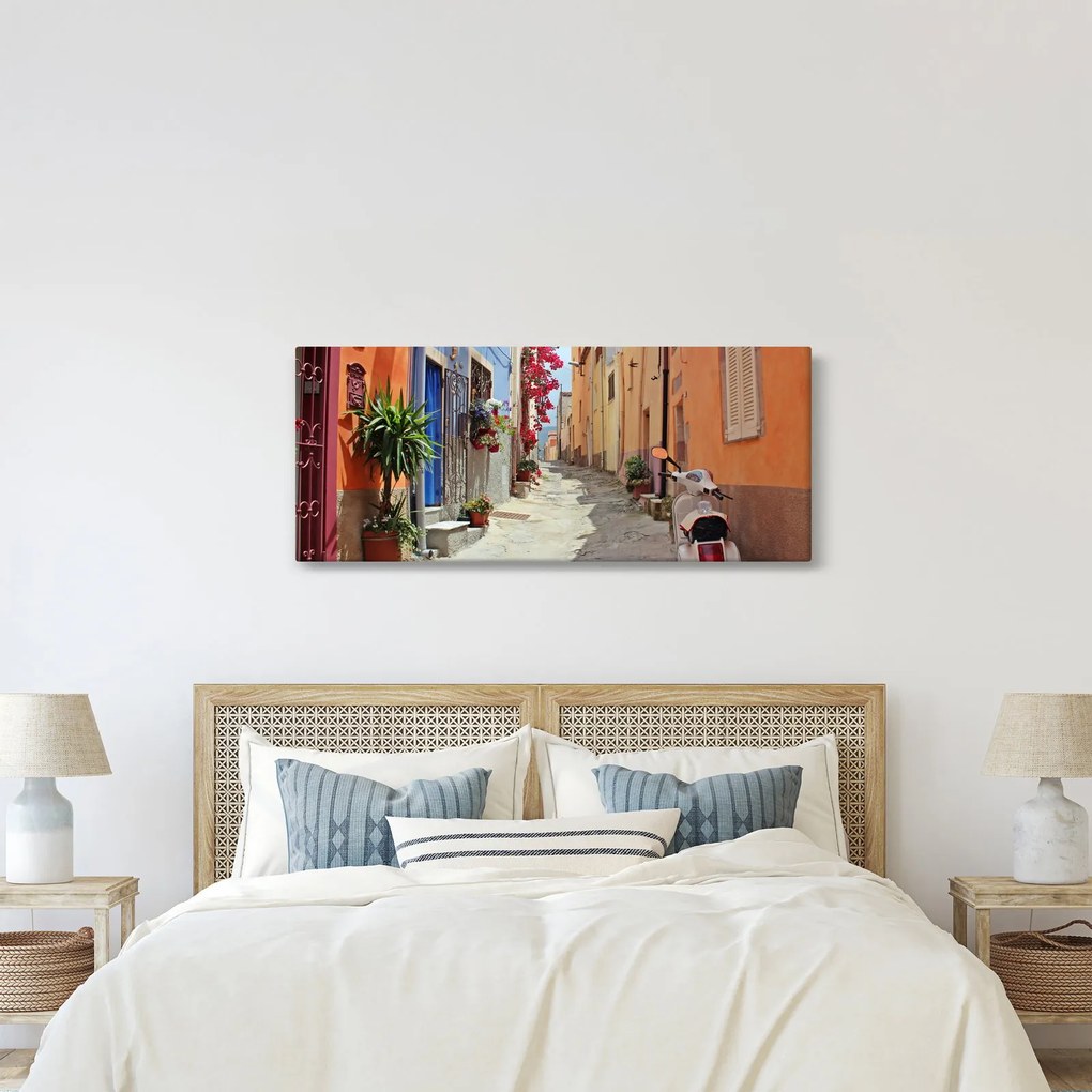 Tablou cu strada din Sardinia (120x50 cm)