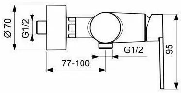 Baterie dus Ideal Standard Gio