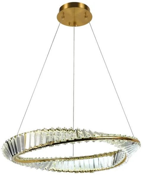 Lustră LED de cristal dimabilă pe cablu LED/40W/230V + telecomandă