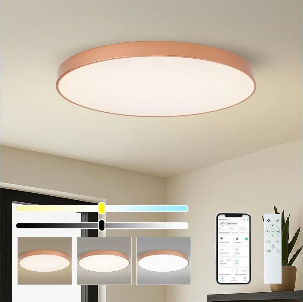 BRILAGI-LED Corp de iluminat dimabil POOL SMART LED/128W/230V 100 cm Wi-Fi Tuya culoare cupru+telecomandă