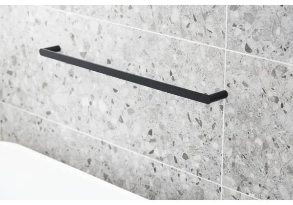 Suport de perete pentru prosoape KFA Armatura 864-026-81 47 cm oțel inoxidabil/negru mat