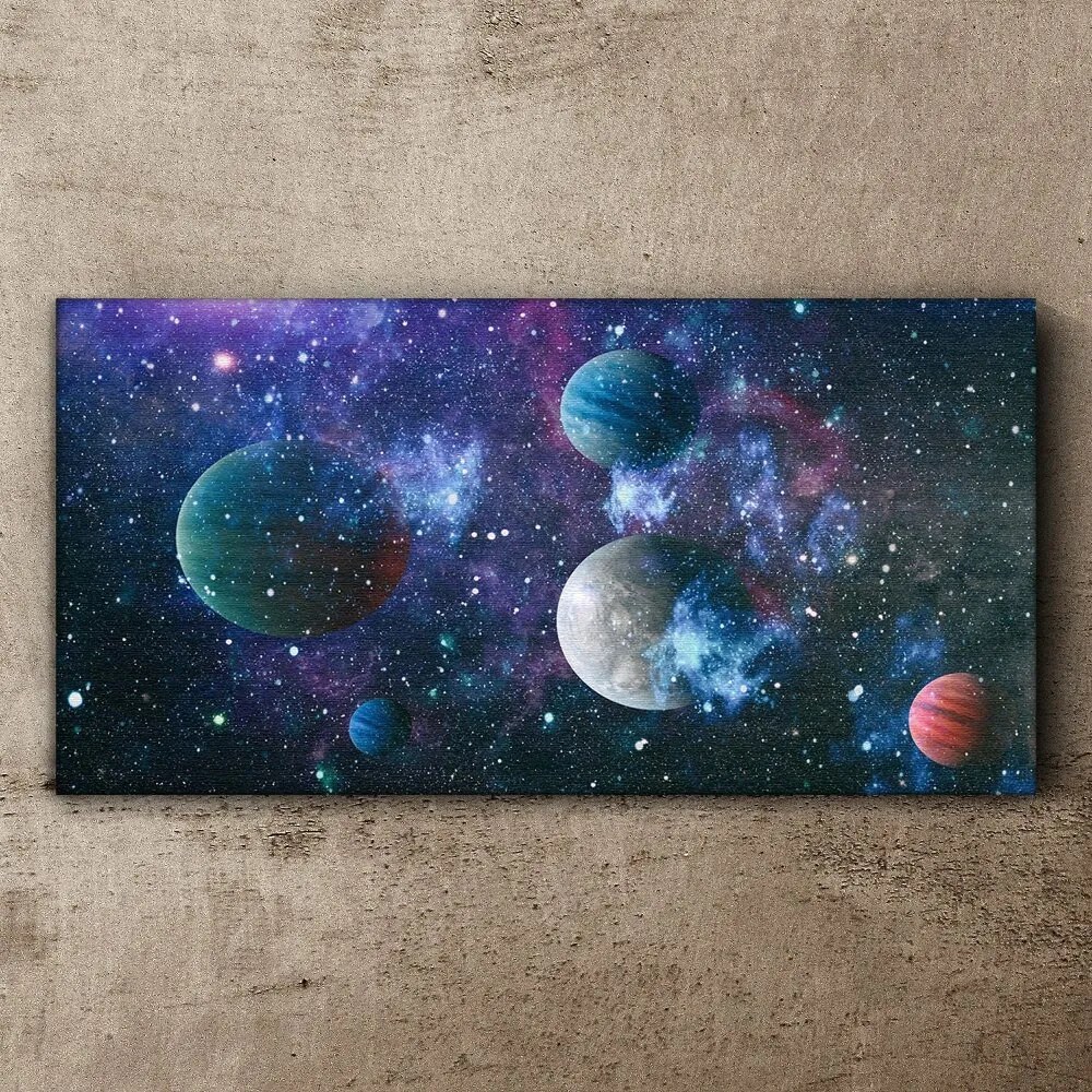 Tablou canvas cerul planetei stele