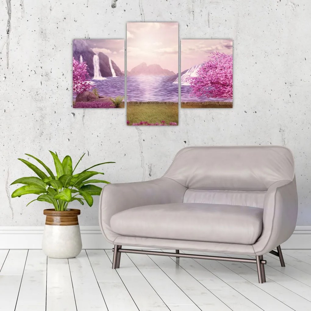 Tablou cu lac (90x60 cm)