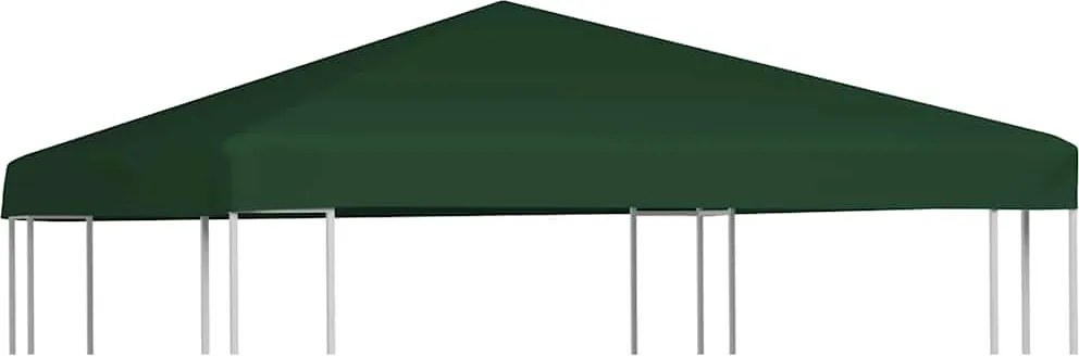 vidaXL Acoperiș de pavilion, 310 g/m², verde, 3 x 3 m