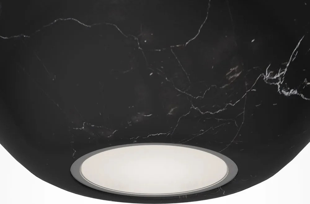 Lustra, Pendul minimalist sfera marmura neagra Texture