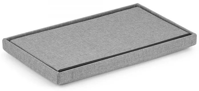 Scaun pliabil XL cu spatiu de depozitare - gri 60x38x38 cm