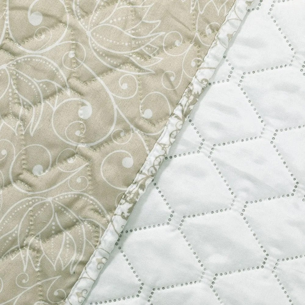 Cuvertură cu 2 fețe din microfibră DecoKing Alhambra, 240 x 260 cm, bej