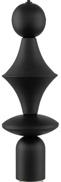 Lustră pe cablu TOWER 1xE27/15W/230V negru