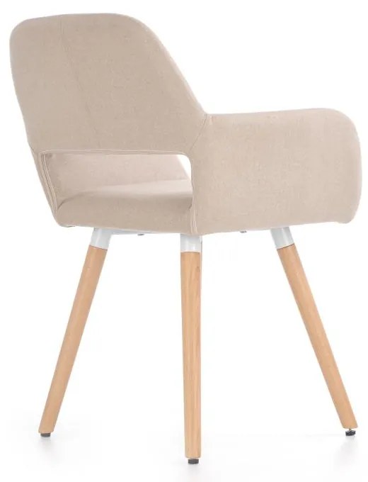 Scaun de bucaterie Leroy, bej/fag