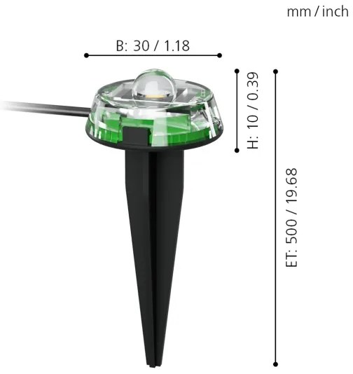 Instalație LED de Crăciun de exterior SPINETOLI 9xLED 10m IP65 alb cald Eglo 98184