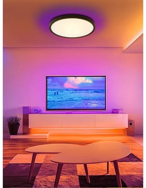 Plafonieră LED RGB dimabilă Immax NEO 07170-B60 TUDO 65W/230V Wi-Fi Tuya + telecomandă