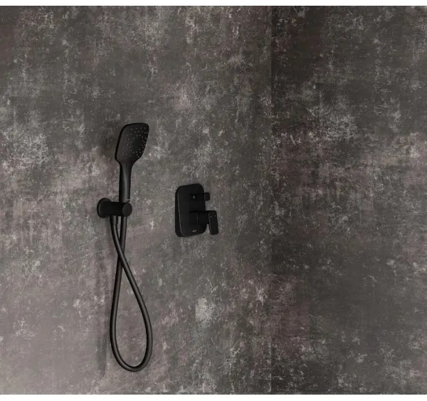 Ravak X070158 - Baterie de duș pentru montaj în perete FREE neagră