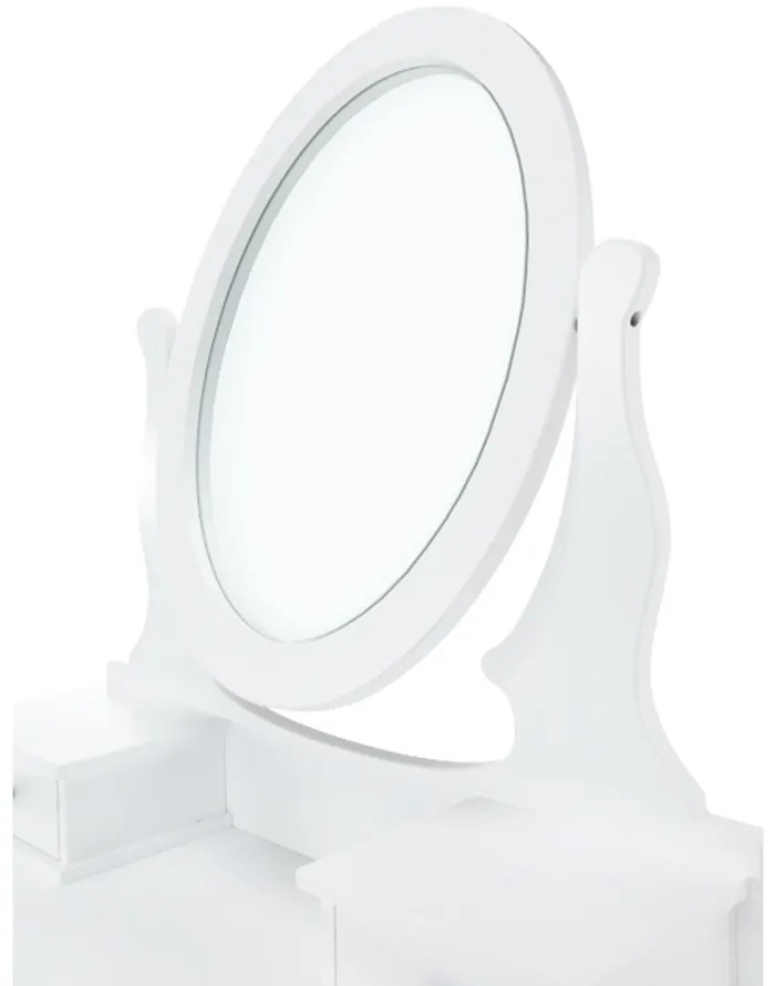 Măsuță decorativă cu scaun LINET NEW, albă