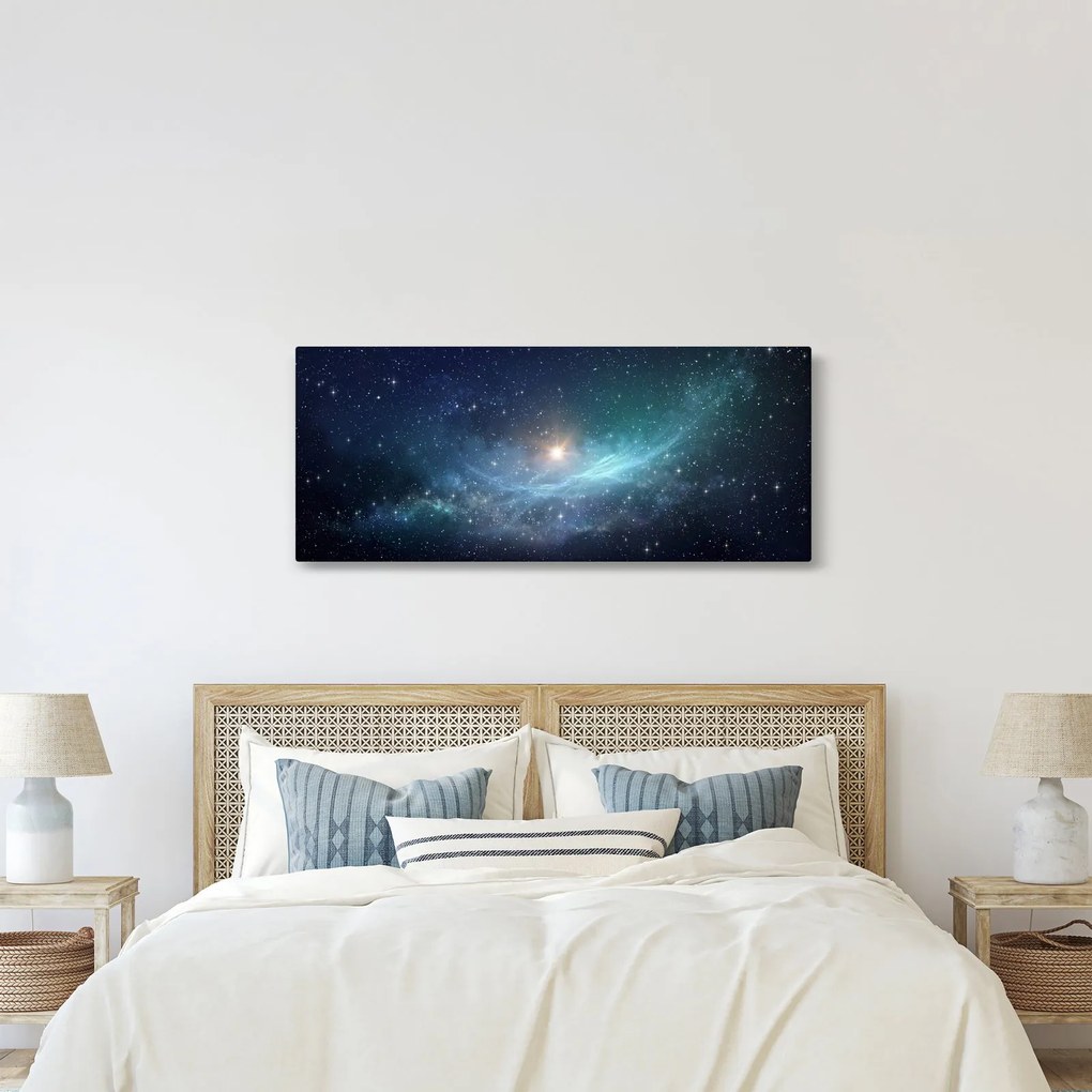Tablou - Stele și nebuloase (120x50 cm)
