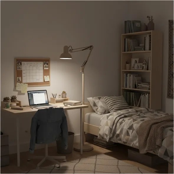 Brilagi - Lampă de podea flexibilă TASKER 1xE27/60W/230V 184 cm bej