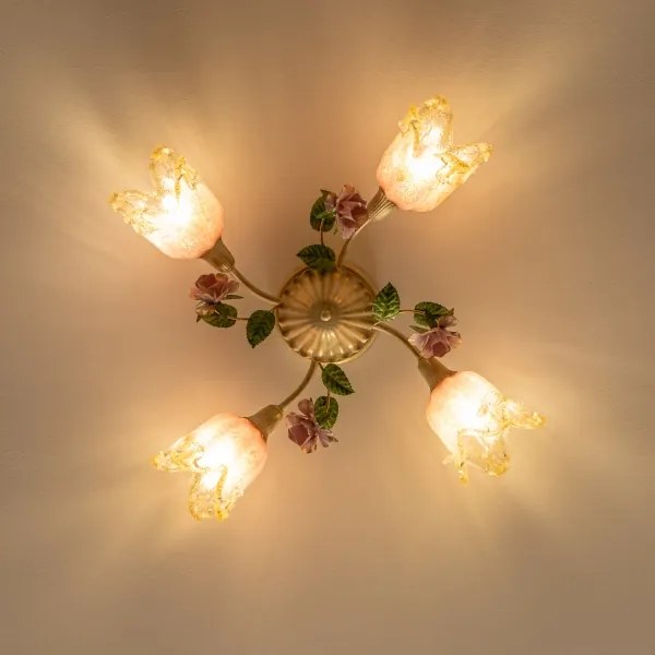 Lustră aplicată FIORINTINO 4xE14/40W/230V