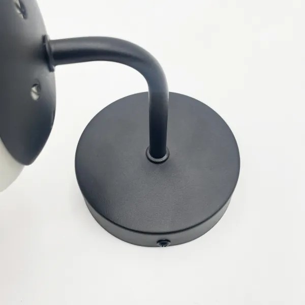 Lampă de perete MALIVA 1xE14/15W/230V, negru/alb - Brilagi