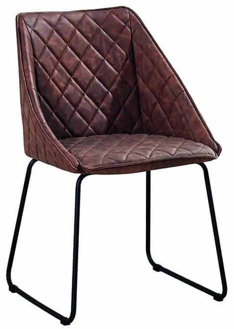Scaun tip fotoliu Office, structura metalica, piele ecologica - MARO