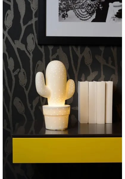Lucide 13513/01/31 - Lampa de masa CACTUS 1xE14/40W/230V alba