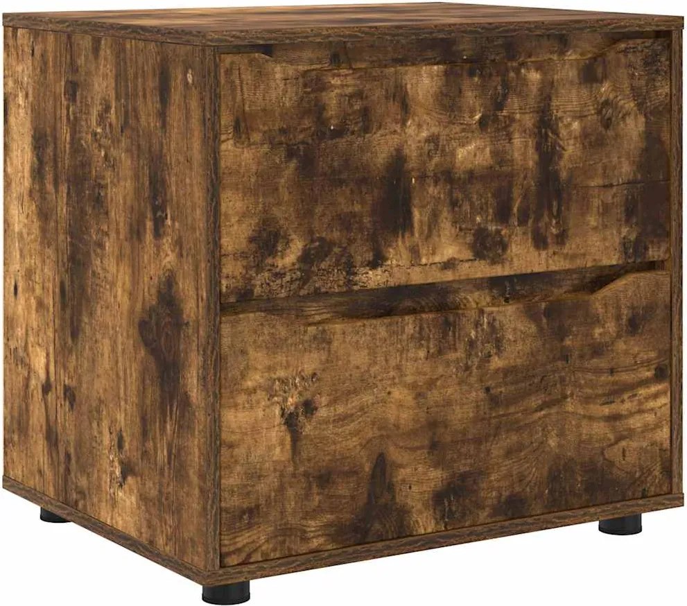 vidaXL Dulap de depozitare Stejar fumuriu 60 x 48 x 57 cm