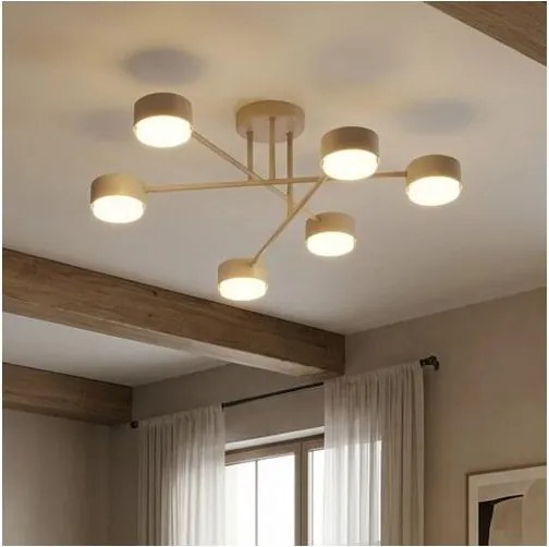 Brilagi - Lustră LED aplicată MONO 6xGX53/12W/230V bej