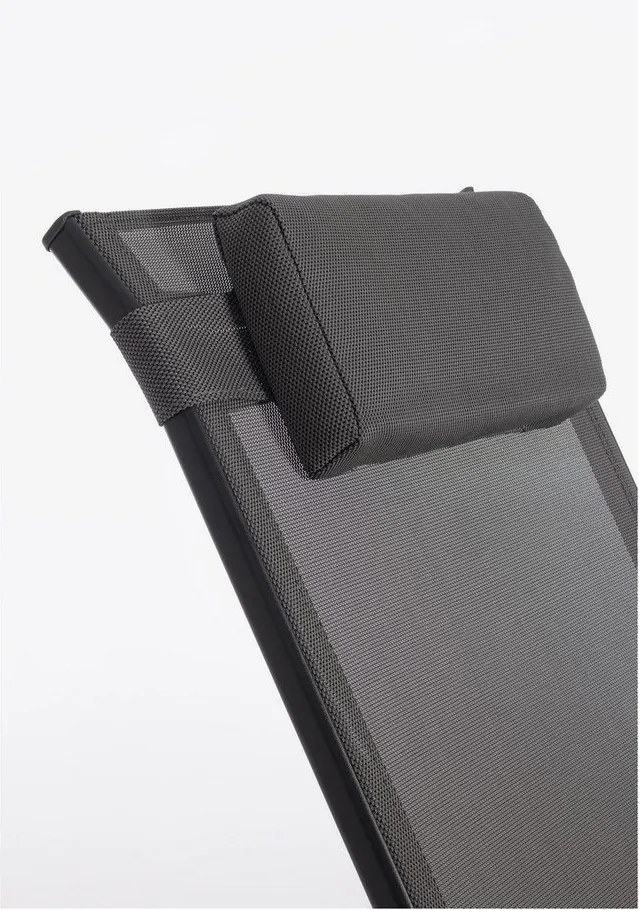 Fotoliu de grădină gri antracit din metal Ercolano – Bizzotto