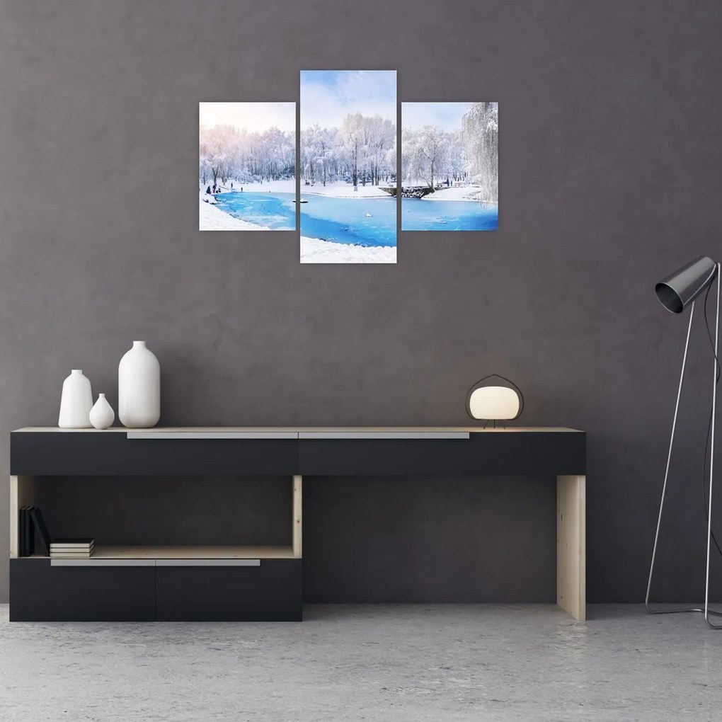 Tablou - Lac de gheață (90x60 cm)