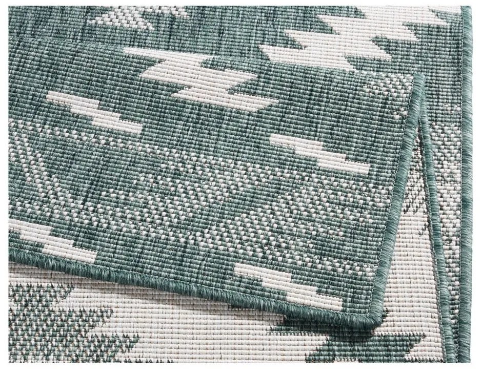 Covor adecvat pentru exterior NORTHRUGS Twin, 350 x 80 cm, verde-crem