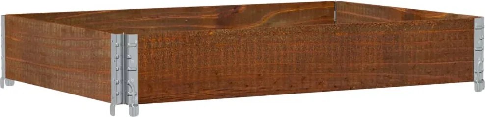 vidaXL Ramă pentru paleți, maro, 120x80 cm, lemn masiv de pin