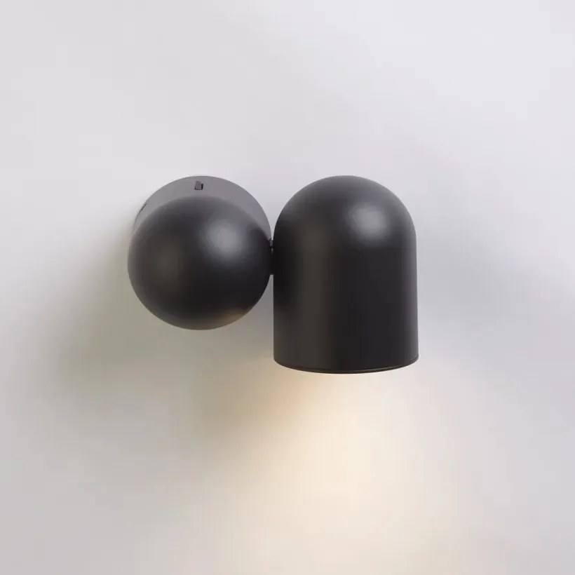 Aplica cu spot directionabil Perla, negru