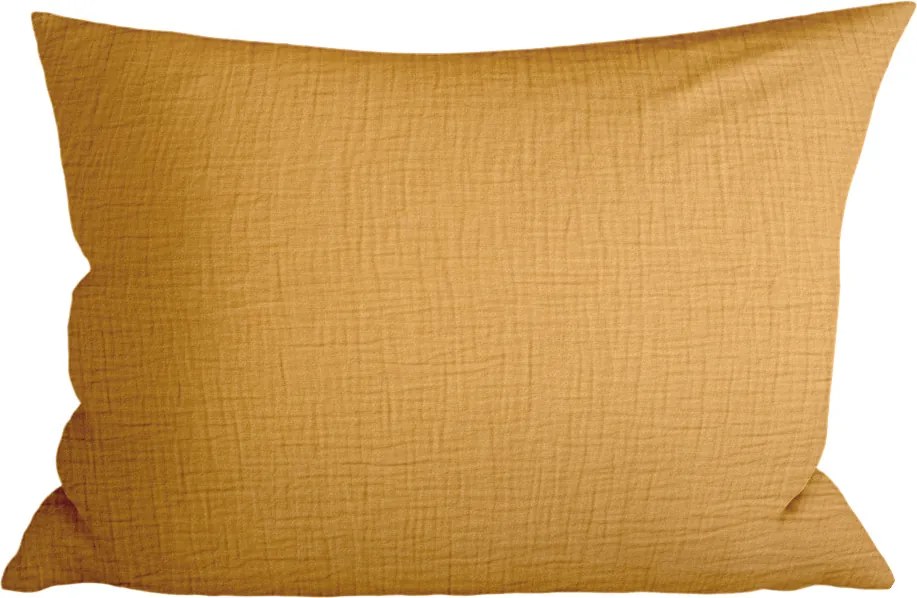 Husa de perna muselina MUSSARI 70x90 cm, mustar