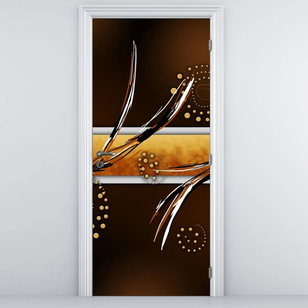Fototapet pentru ușă - Fluturi abstract (95x205cm)