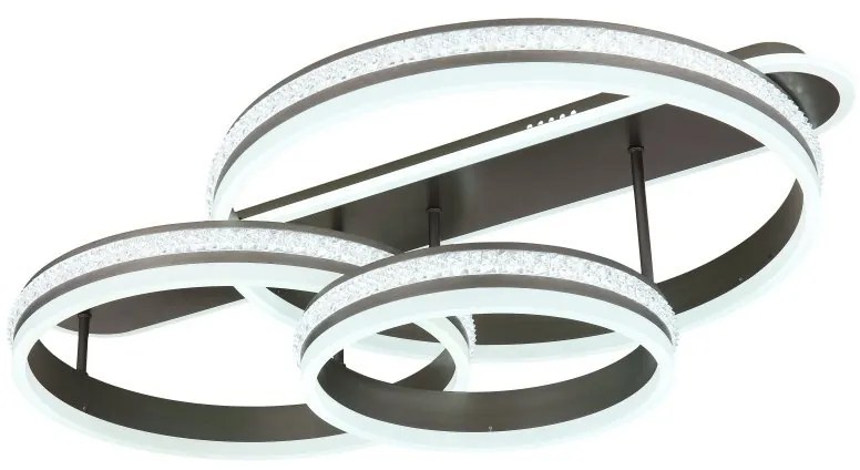 Plafoniera LED cu telecomanda design modern Grouni 80x50cm